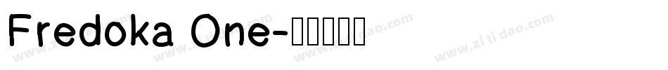 Fredoka One字体转换